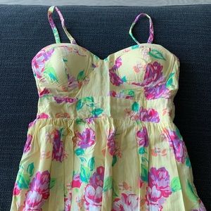 Yellow Floral Dress